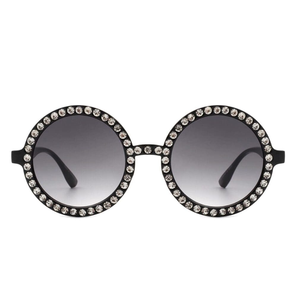Cramilo Eyewear Dreamwey Rhinestone Circle Sunglasses 2