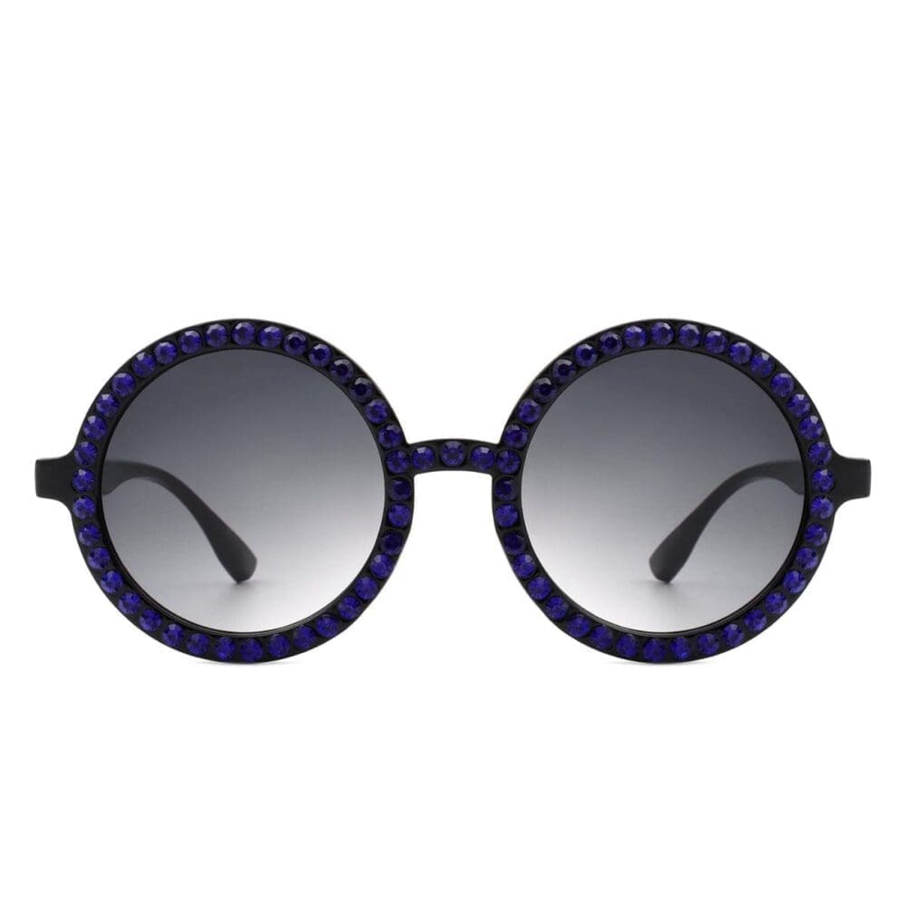 Cramilo Eyewear Dreamwey Rhinestone Circle Sunglasses 3