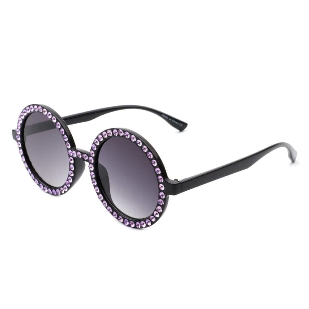 Cramilo Eyewear Dreamwey Rhinestone Circle Sunglasses 6