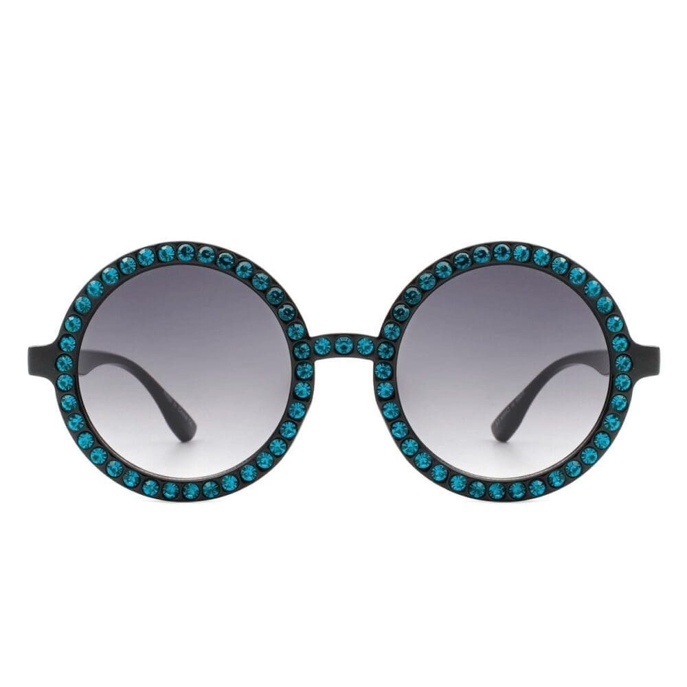 Cramilo Eyewear Dreamwey Rhinestone Circle Sunglasses 7