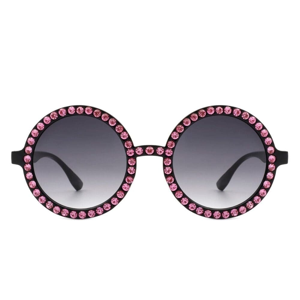 Cramilo Eyewear Dreamwey Rhinestone Circle Sunglasses 9