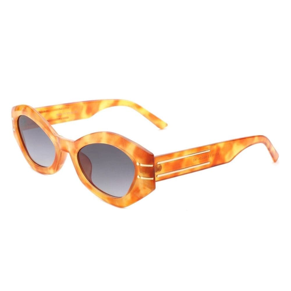 Cramilo Eyewear Elysiant Oval Slim Cat Eye Sunglasses 5