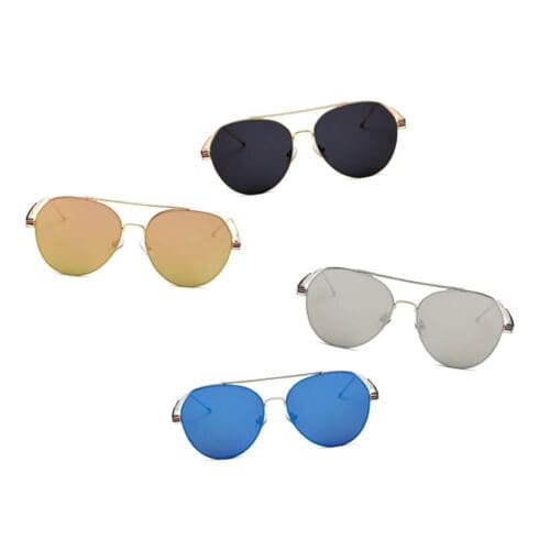 Cramilo Eyewear Erie Teardrop Aviator Mirrored Sunglasses 12