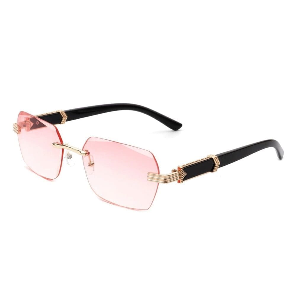Cramilo Eyewear Hailstorm Retro Rimless Tinted Sunglasses 10