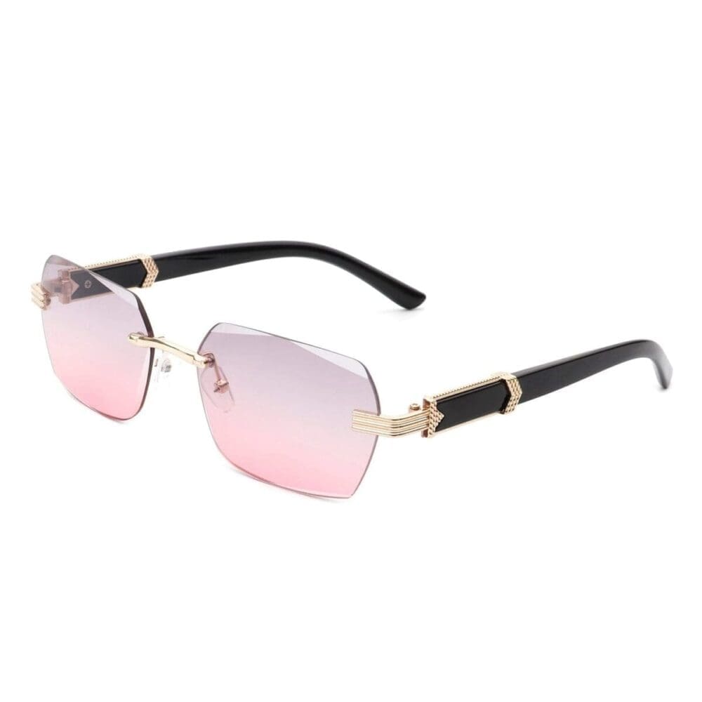 Cramilo Eyewear Hailstorm Retro Rimless Tinted Sunglasses