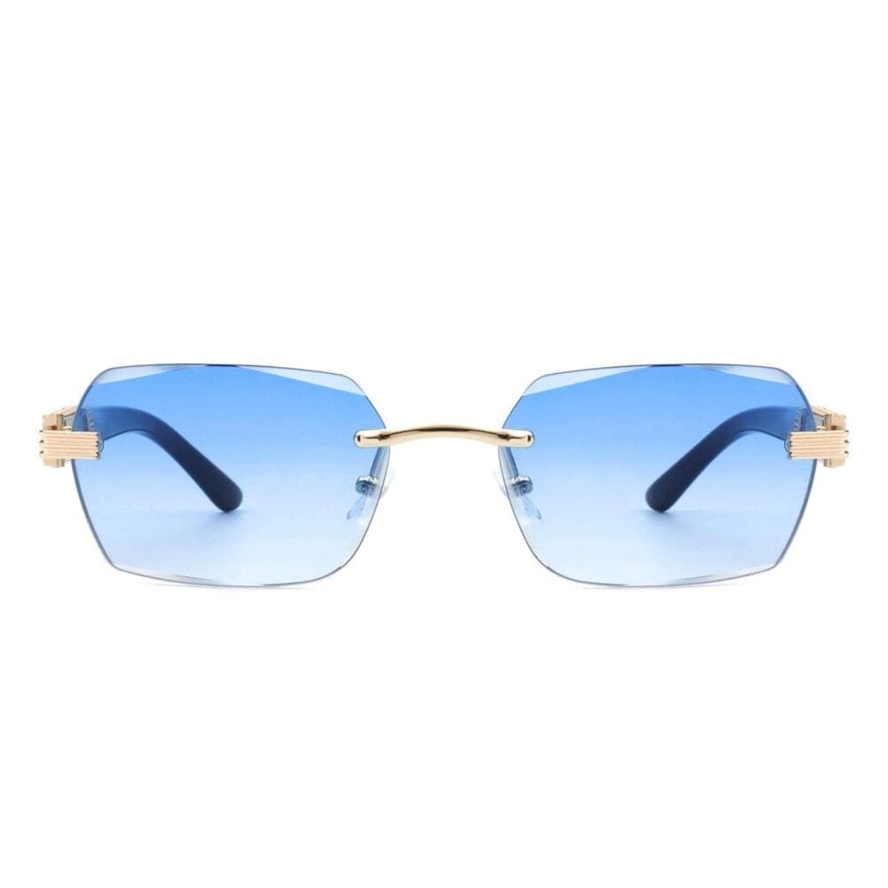 Cramilo Eyewear Hailstorm Retro Rimless Tinted Sunglasses 11