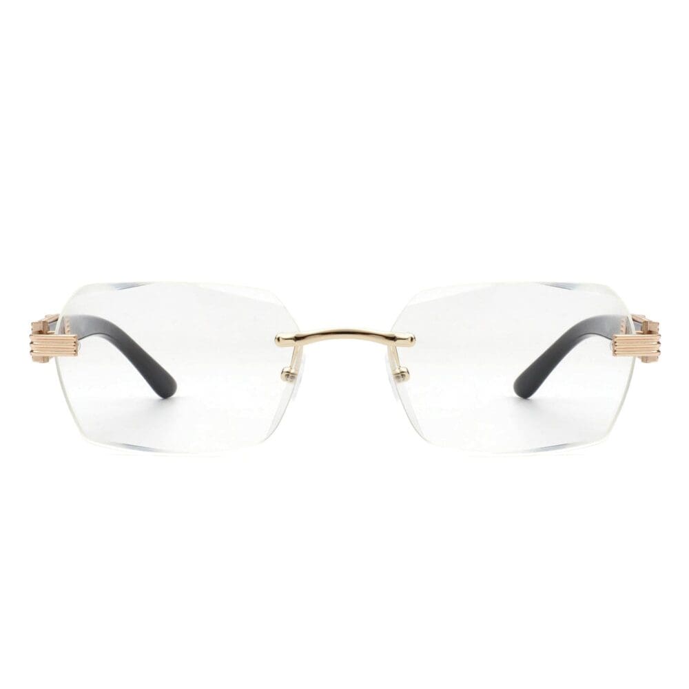 Cramilo Eyewear Hailstorm Retro Rimless Tinted Sunglasses 13