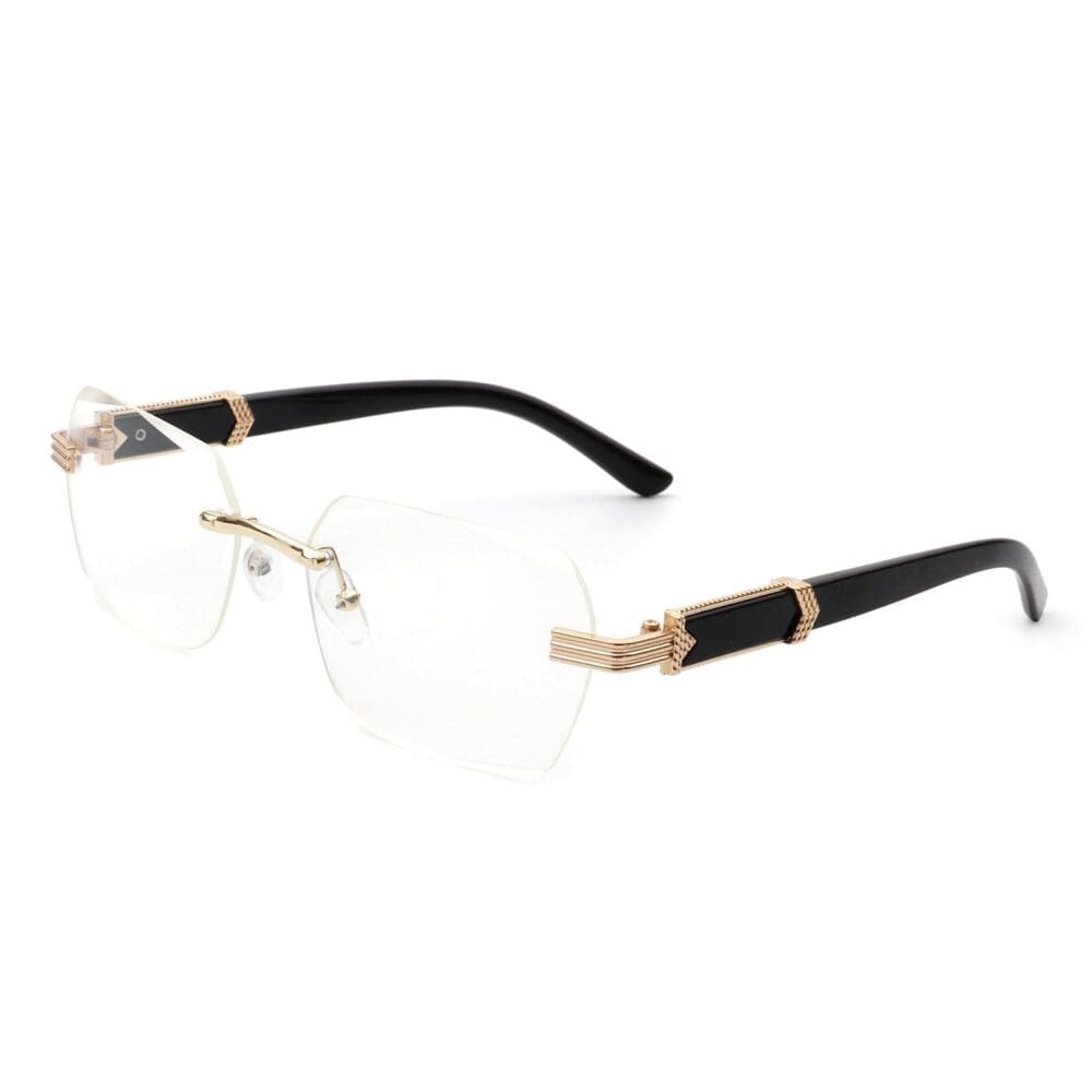 Cramilo Eyewear Hailstorm Retro Rimless Tinted Sunglasses 14