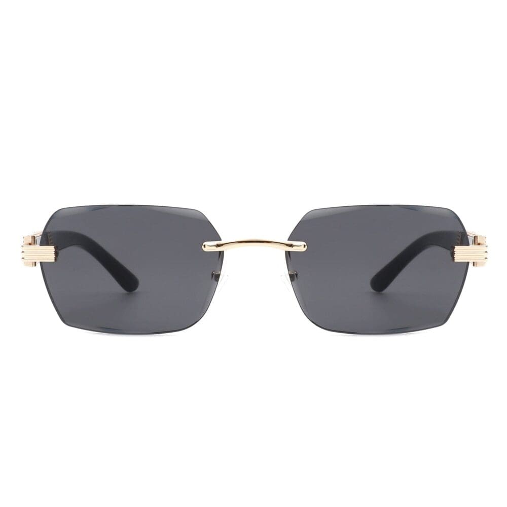Cramilo Eyewear Hailstorm Retro Rimless Tinted Sunglasses 4