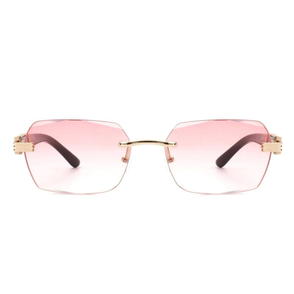 Cramilo Eyewear Hailstorm Retro Rimless Tinted Sunglasses 9