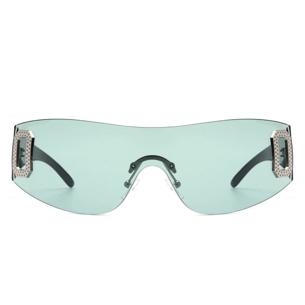 Cramilo Eyewear Havoc Rimless Sleek Wrap Around Sunglasses 2