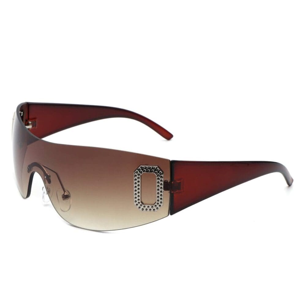 Cramilo Eyewear Havoc Rimless Sleek Wrap Around Sunglasses 3