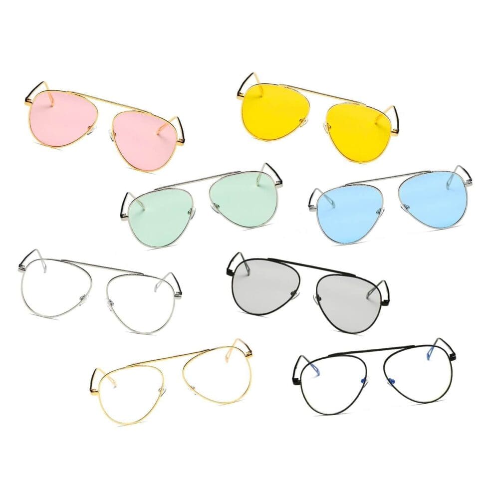 Cramilo Eyewear Hidalgo Tinted Lens Aviator Sunglasses 18