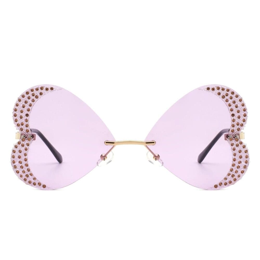 Cramilo Eyewear Quixotia Butterfly Heart Shape Sunglasses 2