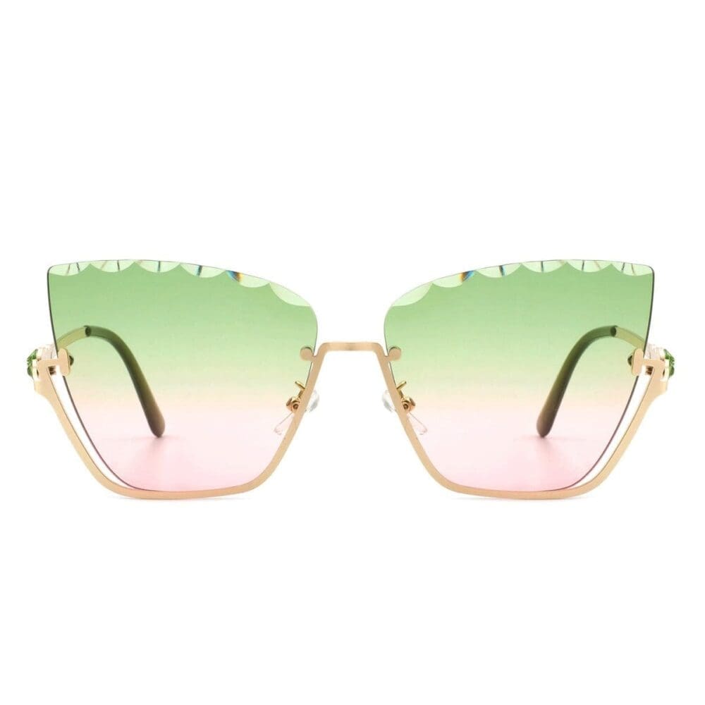 Cramilo Eyewear Starfire Half Frame Cat Eye Sunglasses 2