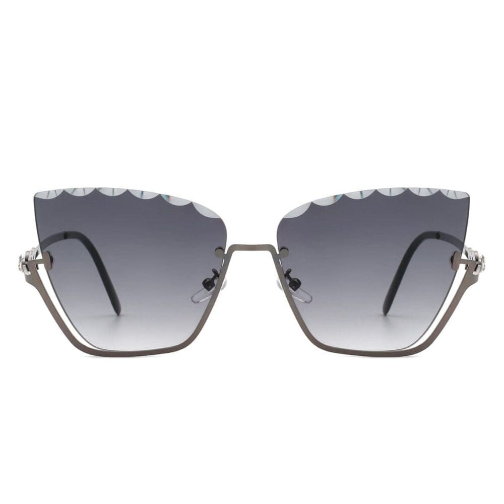 Cramilo Eyewear Starfire Half Frame Cat Eye Sunglasses 4