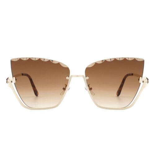 Cramilo Eyewear Starfire Half Frame Cat Eye Sunglasses 5