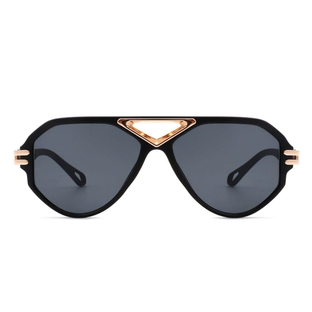 Cramilo Eyewear Unityth Geometric Round Aviator Sunglasses 2