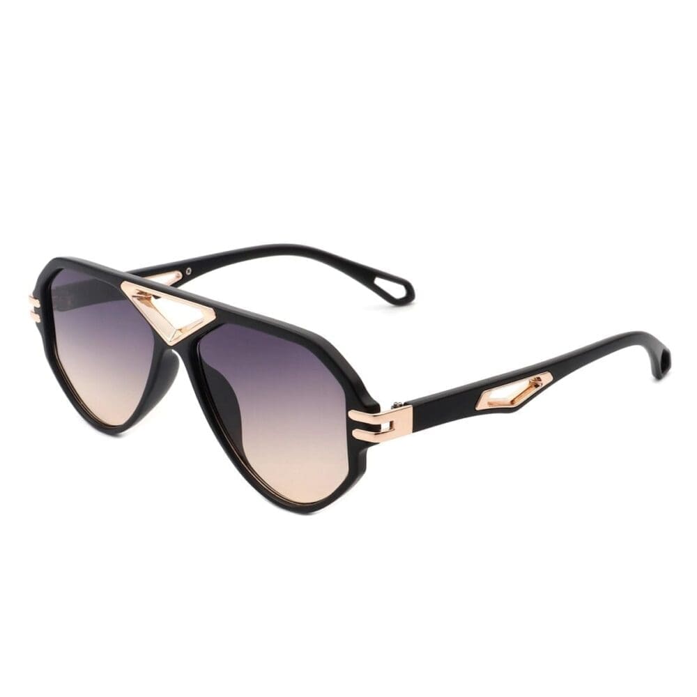Cramilo Eyewear Unityth Geometric Round Aviator Sunglasses 4
