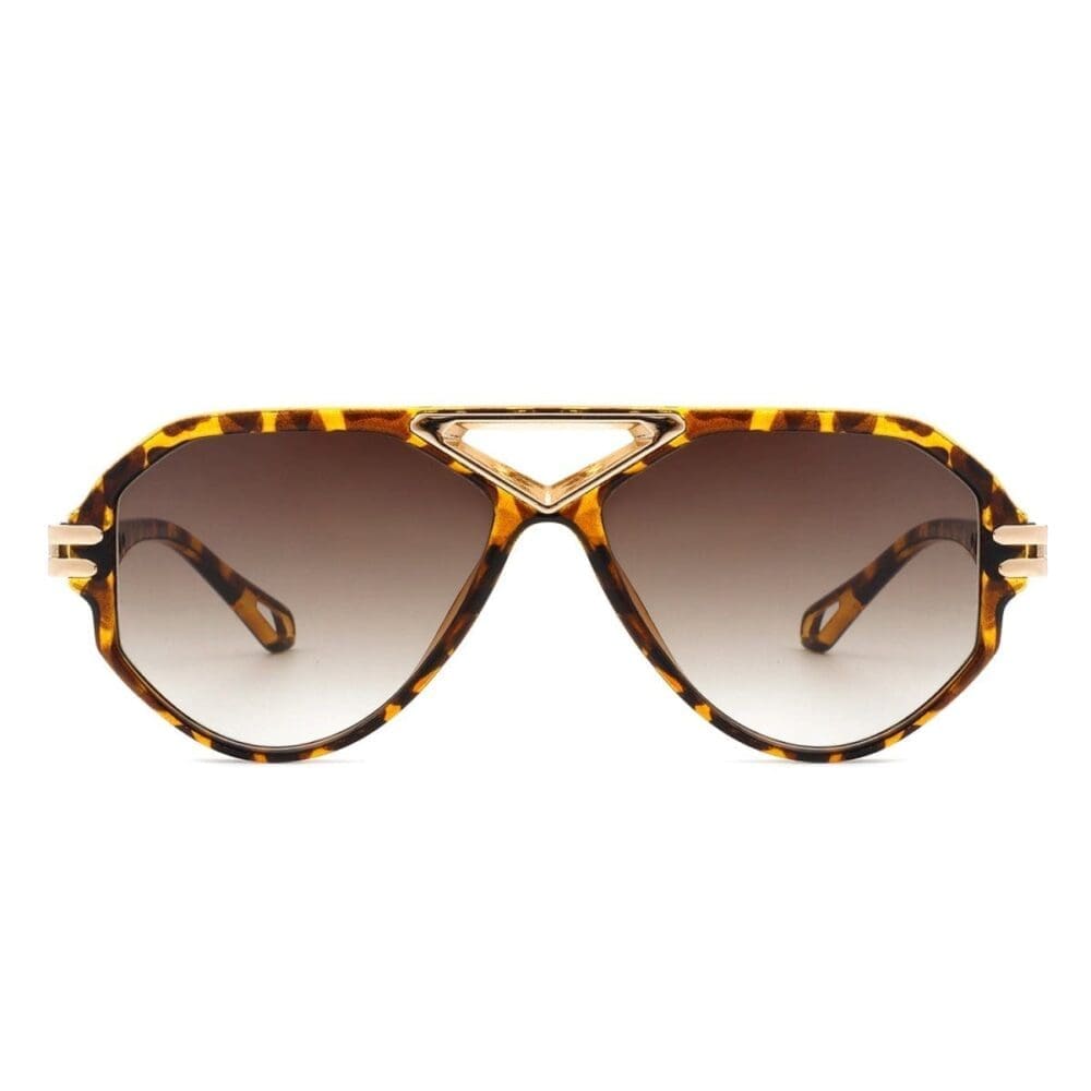 Cramilo Eyewear Unityth Geometric Round Aviator Sunglasses 5