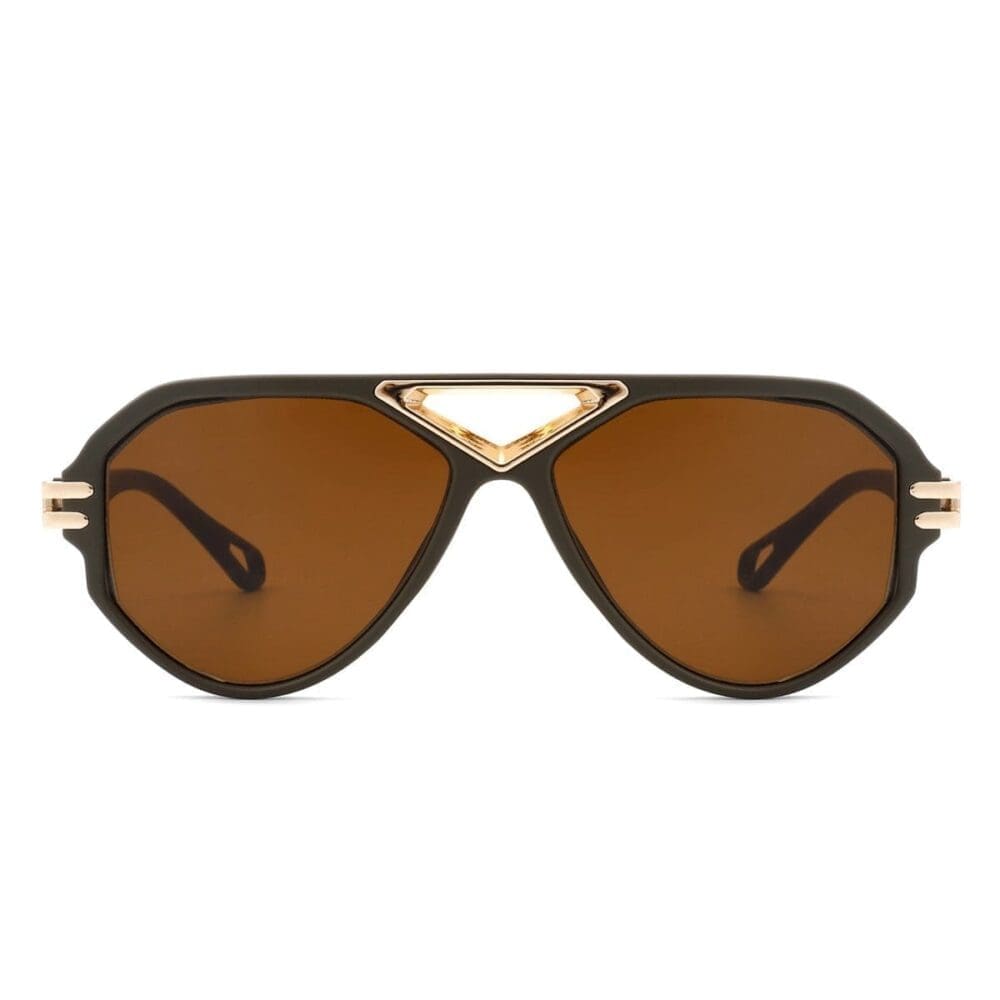 Cramilo Eyewear Unityth Geometric Round Aviator Sunglasses 7