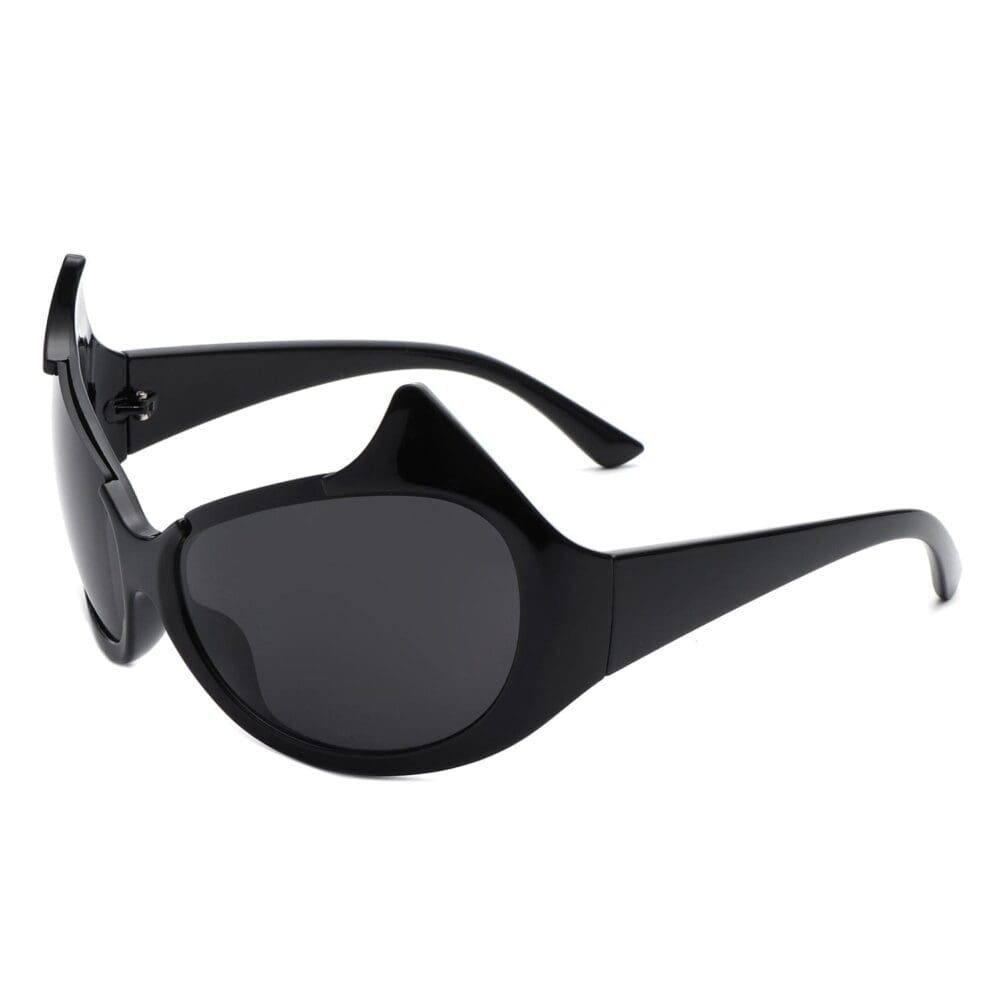 Cramilo Eyewear Vaelin Oversized Round Cat Eye Sunglasses 4