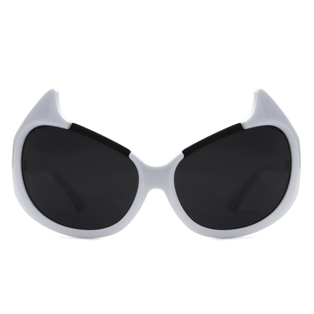 Cramilo Eyewear Vaelin Oversized Round Cat Eye Sunglasses 9