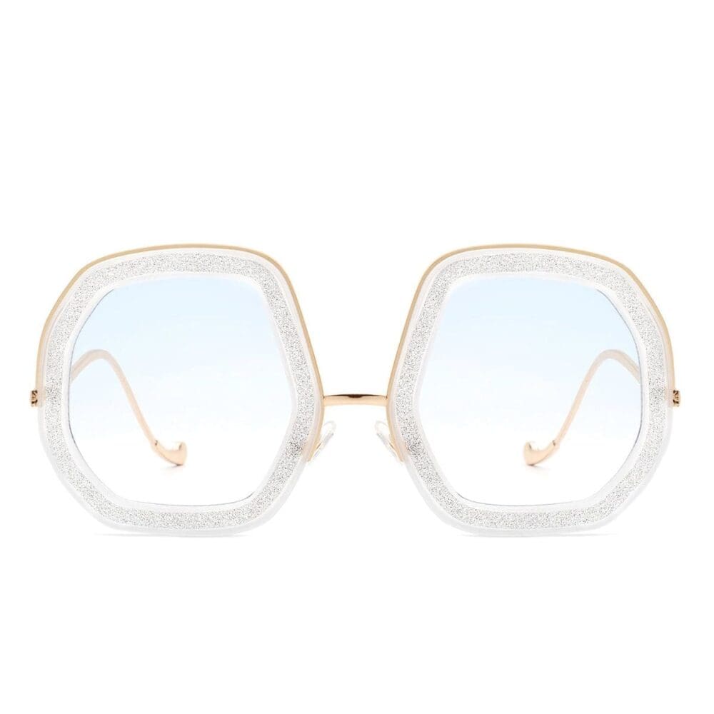 Cramilo Eyewear Xanadawn Geometric Glitter Sunglasses 11