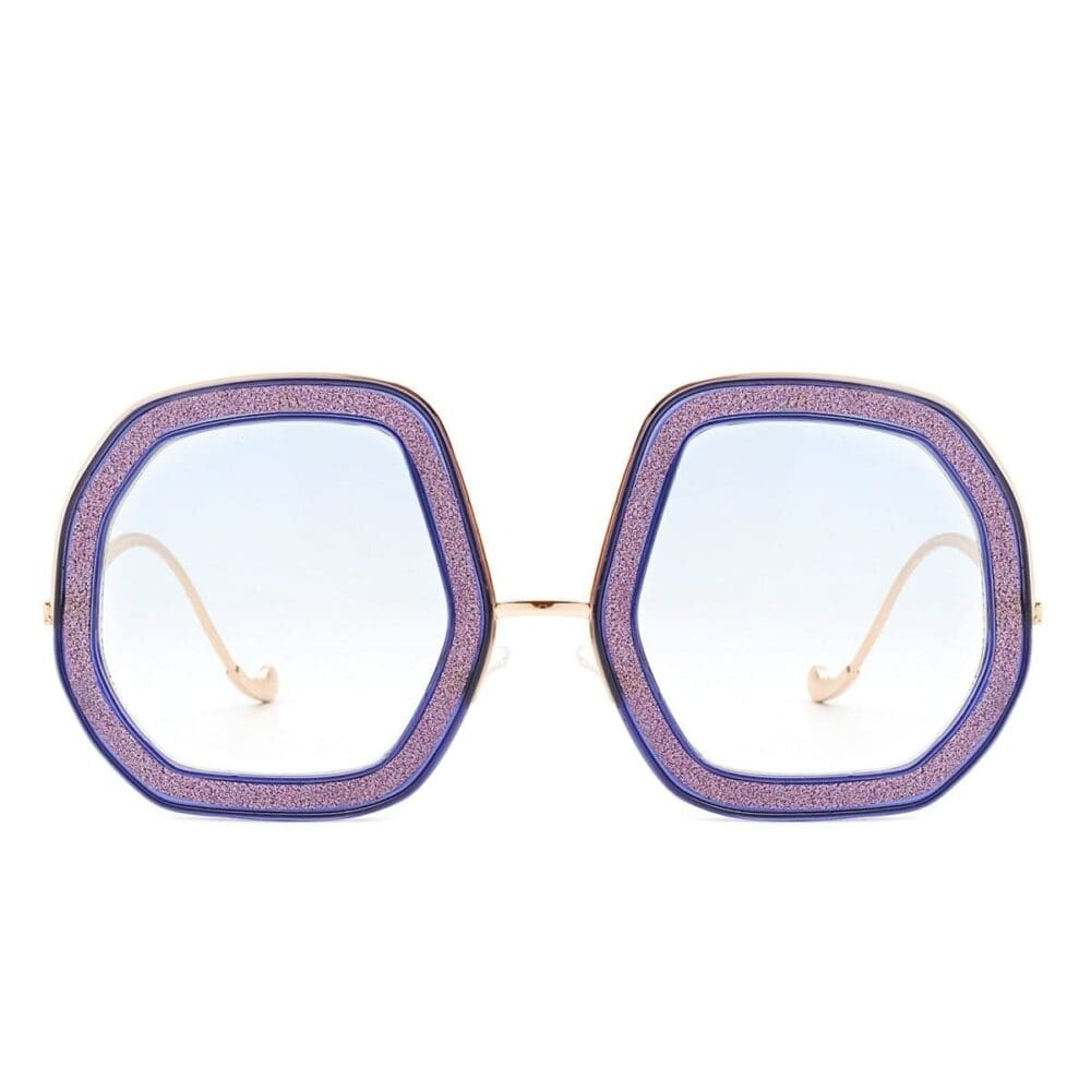 Cramilo Eyewear Xanadawn Geometric Glitter Sunglasses 9