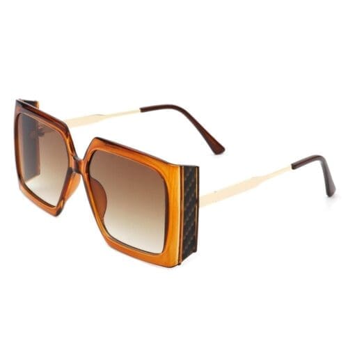 Cramilo Eyewear Yellowra Oversized Retro Square Sunglasses