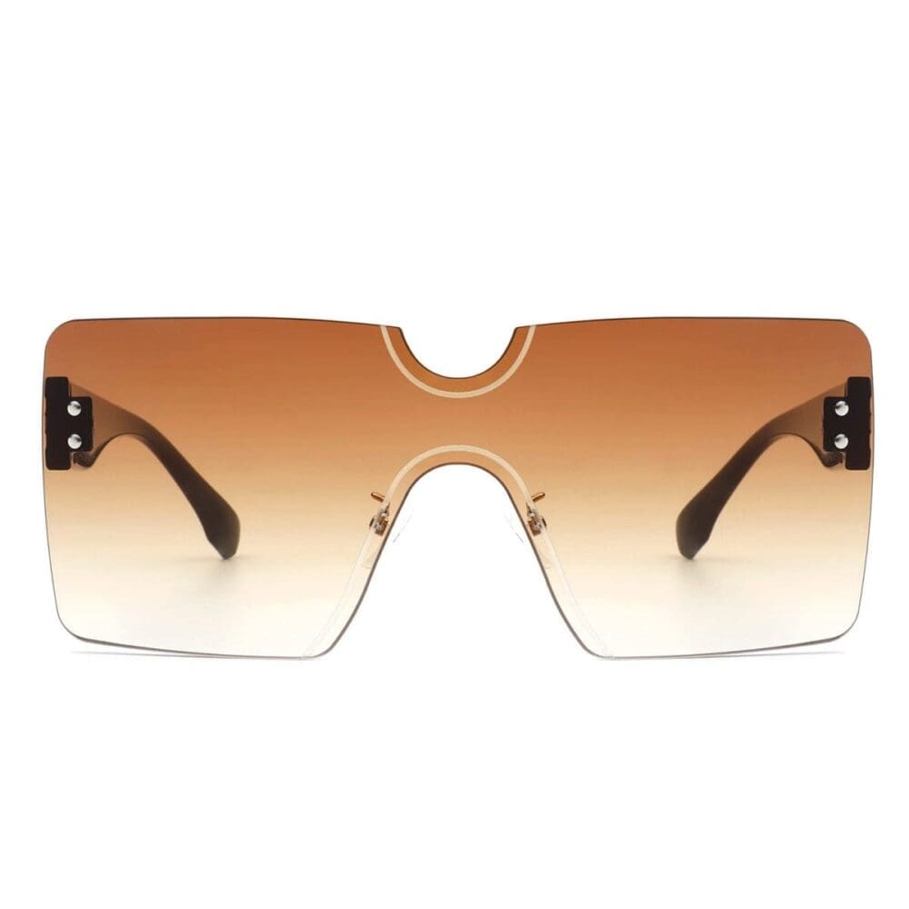 Cramilo Eyewear Yellowyx Rimless Flat Top Sunglasses 3