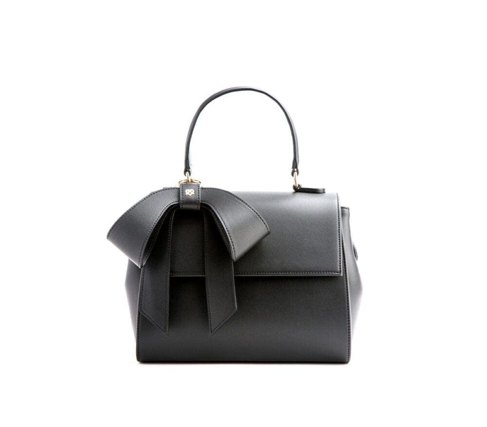 Gunas New York Cottontail Black Vegan Leather Bag