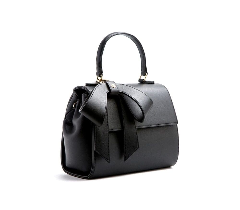 Gunas New York Cottontail Black Vegan Leather Bag 2