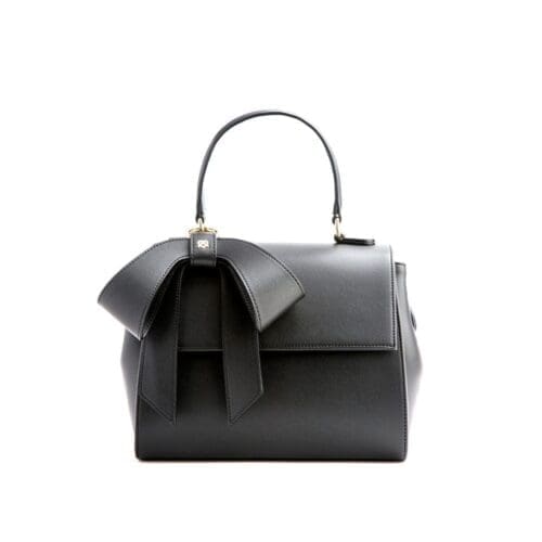 Gunas New York Cottontail Black Vegan Leather Bag