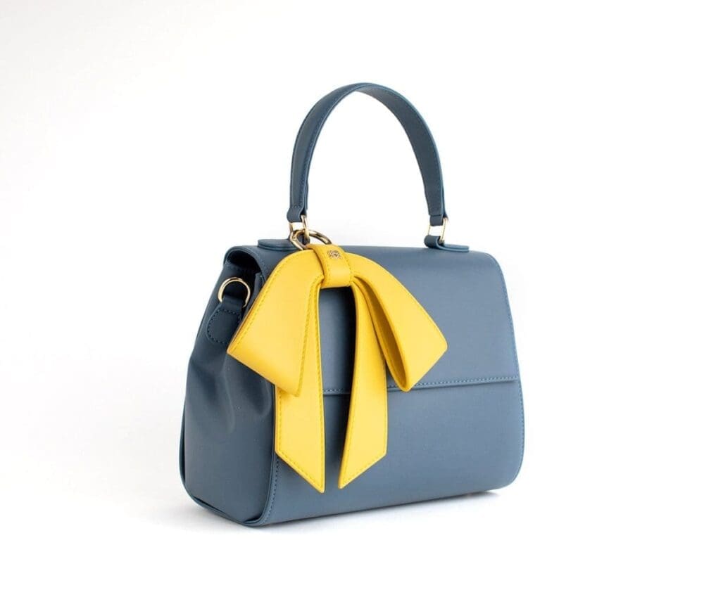 Gunas New York Cottontail Deep Blue Vegan Leather Crossbody Bag 2