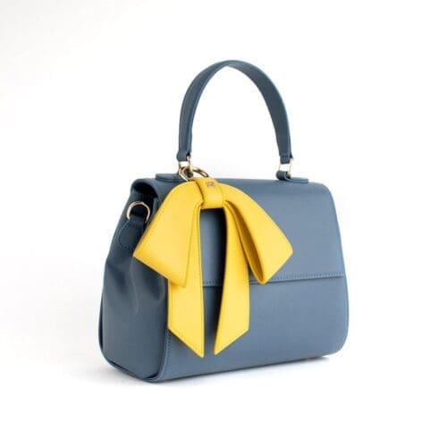 Gunas New York Cottontail Deep Blue Vegan Leather Crossbody Bag 2