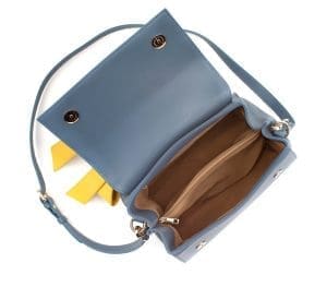 Gunas New York Cottontail Deep Blue Vegan Leather Crossbody Bag 4