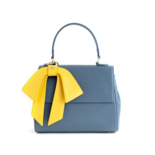 Gunas New York Cottontail Deep Blue Vegan Leather Crossbody Bag
