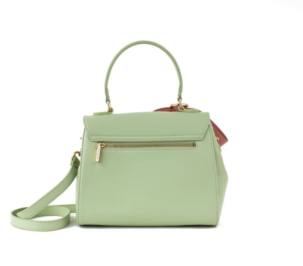 Gunas New York Cottontail Mint Light Pink Vegan Leather Bag 5