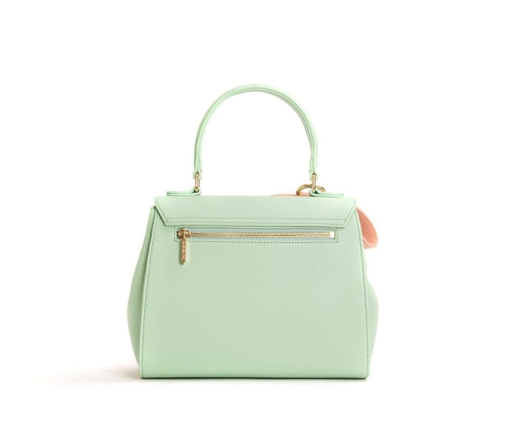 Gunas New York Cottontail Mint Light Pink Vegan Leather Bag 8