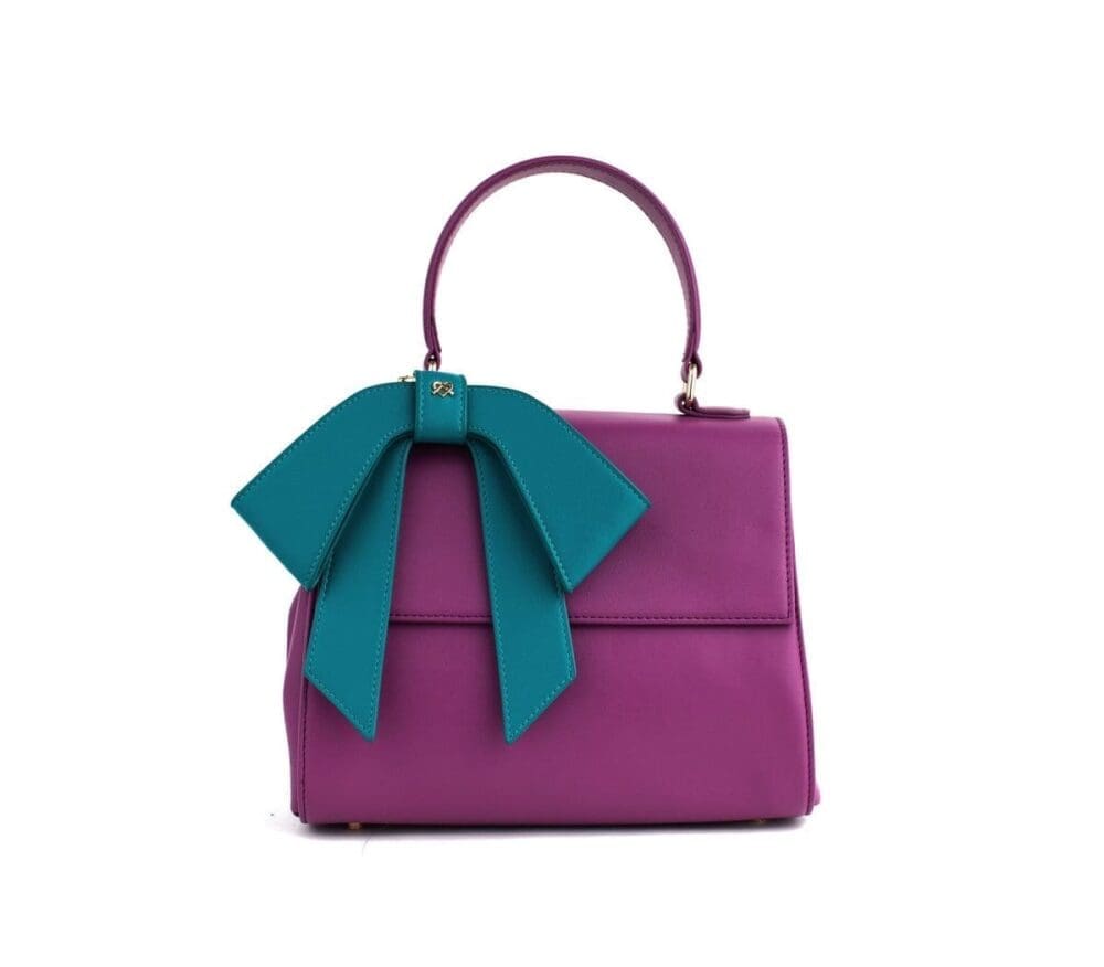 Gunas New York Cottontail Purple Vegan Leather Crossbody Bag