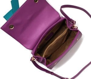 Gunas New York Cottontail Purple Vegan Leather Crossbody Bag 5