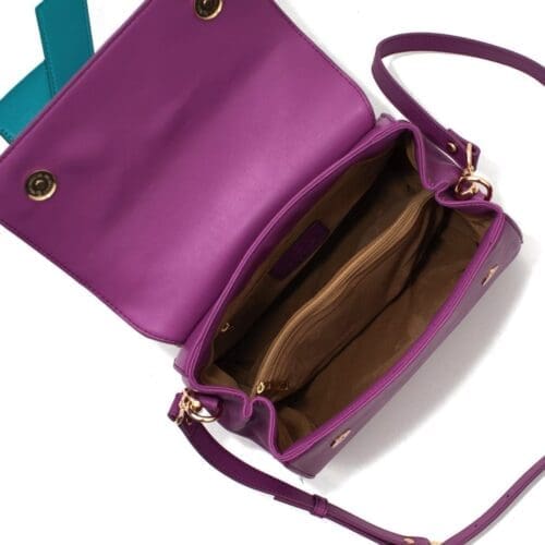 Gunas New York Cottontail Purple Vegan Leather Crossbody Bag 5