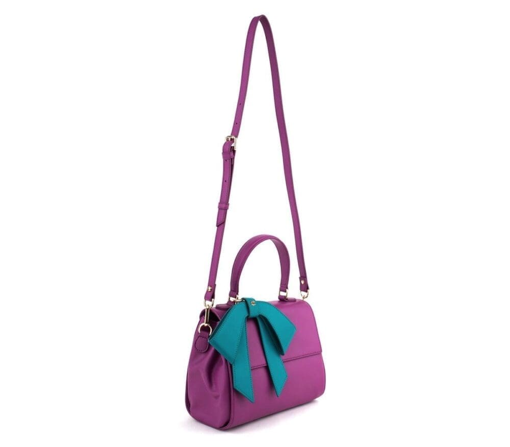 Gunas New York Cottontail Purple Vegan Leather Crossbody Bag 6