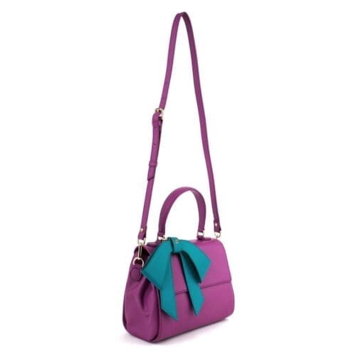 Gunas New York Cottontail Purple Vegan Leather Crossbody Bag 6