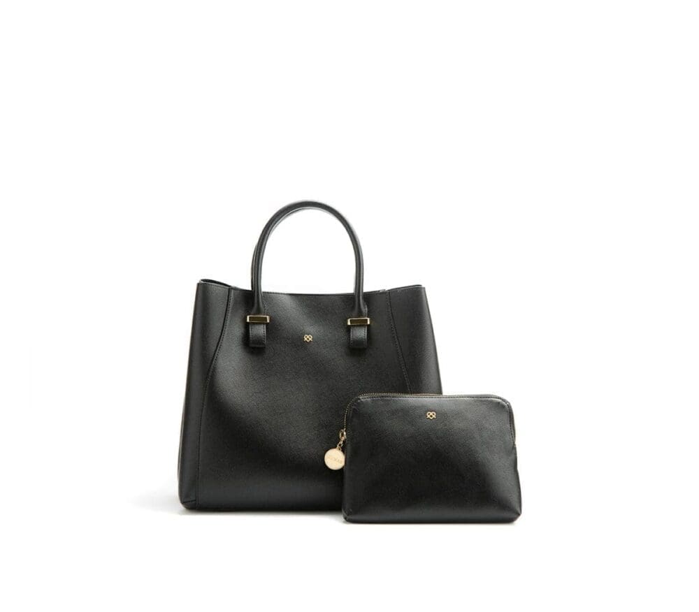 Gunas New York Jane Black Vegan Leather Bag 11