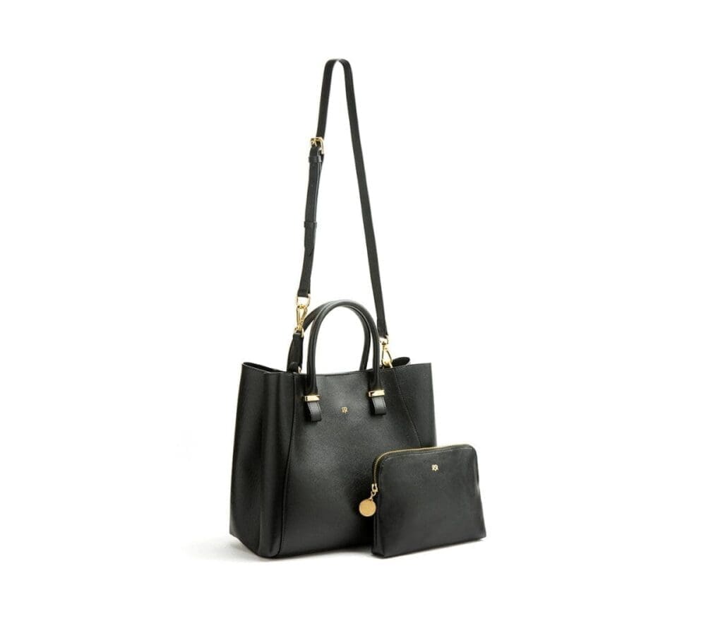 Gunas New York Jane Black Vegan Leather Bag 4