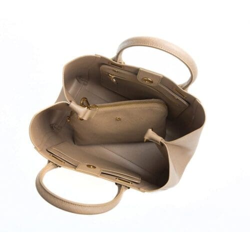 Gunas New York Jane Light Brown Vegan Leather Satchel 2