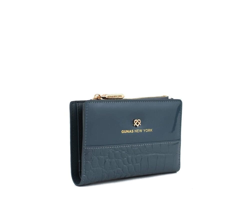 Gunas New York Madison Blue Vegan Leather Wallet 2