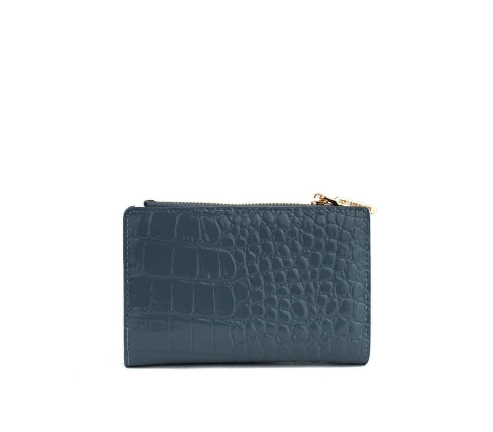 Gunas New York Madison Blue Vegan Leather Wallet 3